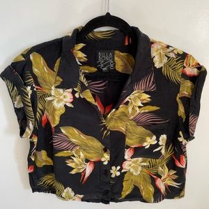 Billabong Hawaiian crop top (s)